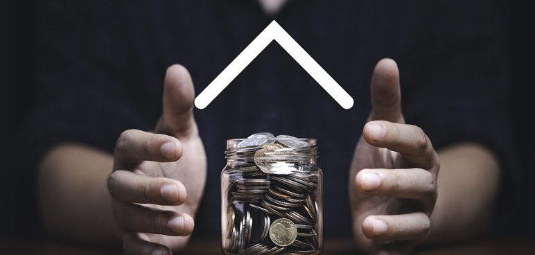 Hand protecting coins inside of saving jar and cover icon for in – Tradition Credit What Is The Quickest Way To Secure A Money Loan In Singapore?